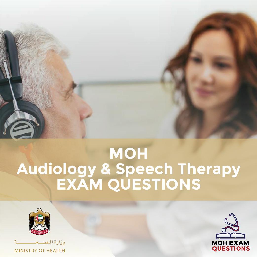 MOH Audiology & Speech Therapy Exam Questions