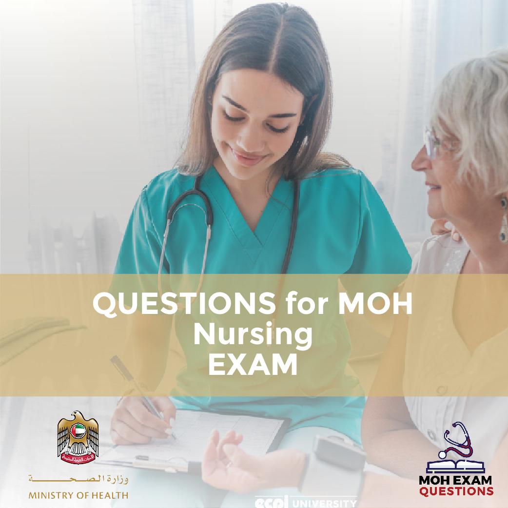 Questions For MOH Nursing Exam